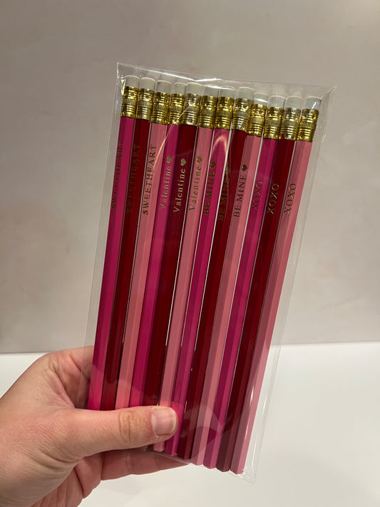 Valentine's Customized Pencils