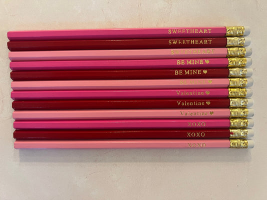 Valentine's Customized Pencils