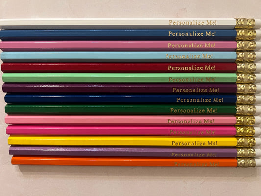 Personalized Pencils- Set of 6 or 12